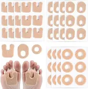 72pcs Foot Cushions Pads, Comfortable Felt Cushions for Bottom Feet Corn Patches Cushions for Toes Supply for Men and Women (Three Combinations)