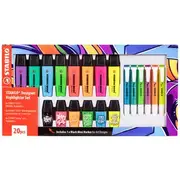 Stabilo Designer Highlighter Set 20 Pack