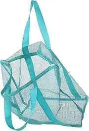 [LOORGVEL] Large Capacity Transparent Beach Mesh Tote Bag for Women Ergonomic Single Shoulder Strap for Travel Shopping and Family Vacations Convenient Design for Easy Access