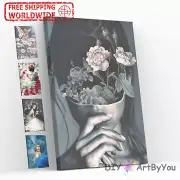 Paint By Numbers Kit Woman Abstract Beginner Framed Art DIY Canvas Oil Decor Art