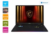 MSI Raider A18 HX A9WIG 18" UHD+ AMD Ryzen 9 RTX 5080 Laptop (64GB, 2TB)