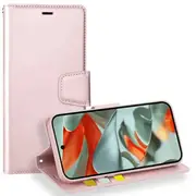 For Google Pixel 9A Case, Hanman Wallet Leather Flip Magnetic Stand Case Cover (Rose Gold)