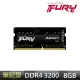 【Kingston 金士頓】FURY Impact DDR4 3200 8GB 筆電記憶體 (KF432S20IB/8) *超頻