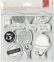 Cosmo Cricket Summer Love Collection Cling Stamps