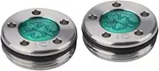 SEACLOUD Golf Custom Putter Screws Weights Green Lucky Four-Leaf 2PCS(5g 10g 15g 20g 25g 30g 35g 40g 45g) Compatible with Titleist Scotty Cameron Golf Club Heads Putters Newport