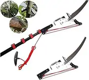 Telescopic Pole Saw Tree Pruners 24FT/7.2M Professional Extendable Pruning Saw Garden Bypass Landscaping Lopper Tools with Steel Blade Saw