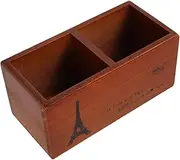BESTYASH Vintage Wooden Scissor Holder Hairdressing Tool Box Barber Shop Tool Organizer