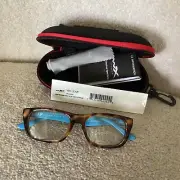 Wiley X Leap 1809 Youth Eyeglass Frames Tortoise And Blue NIB