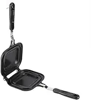 Fry Pan, Double-Sided Multifunction Fry Pan Sandwich Toaster Breakfast Maker Nonstick Baking Pan for Home Cooking Cakes, Fried Eggs and Toasted Sandwiches