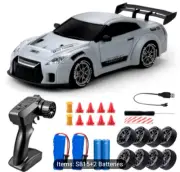 1:24 2.4G RC Car 4WD Drift GTR Racing Alta Velocità Auto Telecomandata