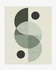 245' x 305' | Machine Washable Runner Rug | Kid & Pet Friendly | Indoor Rug | Villette Sage Rug by Nina Takesh | Ruggable
