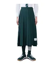 bellow-knee pleated skirt IT36 Multicolor