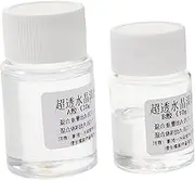 Holibanna 2Sets Ab Clear Adhesive for DIY Jewelry Crafts Non Yellowing Strong Adhesion for Projects