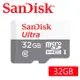 SanDisk 32GB 100MB/s Ultra microSDHC UHS-I 記憶卡(白卡)