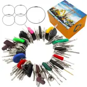 100 Non-Duplicated Heavy Master Equipment Key Set,Original Construction Excav...