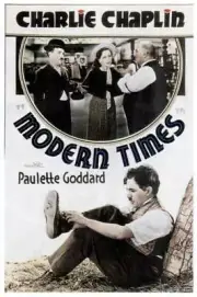 Modern Times poster Charlie Chaplin Paulette Goddard Henry B 1936 Movie Photo