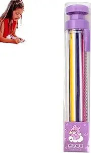 Multi Coloured Pastel Pens, 8 in 1 Pastel Pens - 8 in 1 Retractable Coloured Crayons, 8 Colors Retractable Crayons for Kids Painting Favors, Learning Drawings and Supplies