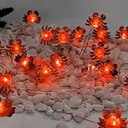 Sunshine smile Crab Fairy Lights, 2 m 20 LED Crab Fairy Lights, Indoor Fairy Lights, Window Indoor, Outdoor Fairy Lights, Battery, Fairy Lights Curtain, Outdoor Christmas Decorations