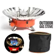 Au Mini Folding Camping Stove Portable Burner Butane Gas Cooker Windproof