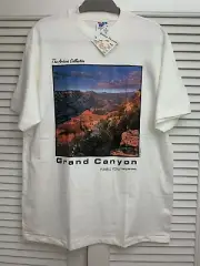 NWT VTG 95 Grand Canyon Powell Point Arizona Collection Walking Postcard Shirt L