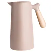 Large Thermal Coffee Carafe Double Walled Thermos Household Glass Liner Coffee Pot Household Insulat Pink Brown