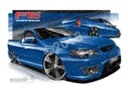 FPV UTES BF BF TORNADO CONQUER BLUE A2 FRAMED PRINT (FV269)
