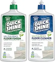 [Quick Shine] Multi Surface Floor Cleaner & Floor Polish w/Clean Shine Technology 2-27oz Bottles | Use on Hardwood, Laminate, Luxury Vinyl Plank, Tile & Stone | Safer Choice Formulas