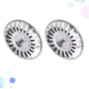 2 Pcs Waste Plug Sink Filter Kitchen Sink Stopper Basin Sink Drain