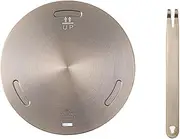 JasCherry 16cm Heat Diffuser Plate, Stainless Steel Cooking Induction Adapter Simmer Plate for Electric Gas Glass Cooktop Hob Ring, Induction Cooktop Converter Plate with Handle, Rose Gold(A)
