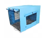 YES4PETS 30' Portable Foldable Dog Cat Rabbit Collapsible Crate Pet Cage with Blue Cover Mat