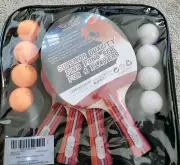 NIBIRU SPORT Ping Pong Paddles Set of 4 - Premium Table Tennis Paddles w/8 balls