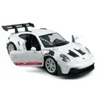 1:36 Porsche 911 GT3 RSR Model Car Diecast Toy Cars 2 Doors Open Pull Back White