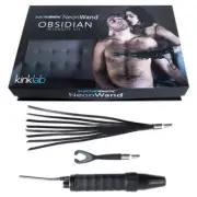 The Stockroom KinkLab Obsidian Neon Wand 3 Piece E Stimulation Intensity Kit