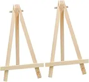 TEHAUX 11pcs Mini Wooden Triangle Easel Display Rack Durable Desktop Painting Holder for Home Studio for Artists and Students Elegant and Versatile Design