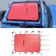 Top BikiniMesh Sunshade UV Insulation Cover Net for Ford Bronco 2021+ 2 Door Red (for: Ford)