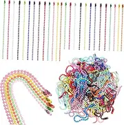 [HEALSOPTHY] 100Pcs Ball Beaded Chains for Jewelry Making Dog Tag Chains Keychain Chain Accessories Versatile Craft Supplies
