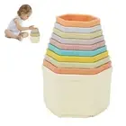 Baby Stacking Cup Colorful Intelligence Gift Folding Tower Toys Educational Toys