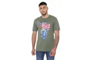 Transformers Mens Old School Optimus Prime T-Shirt (Military Green) - UTTV1761