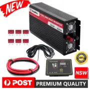 Pure Sine Wave 2000W 4000W Power Inverter DC 12V-AC 240V Remote Control BOAT RV