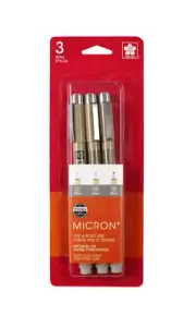Sakura Pigma Micron Pen Set Light Cool Gray 3 Pack