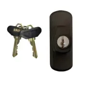 Andersen gliding door keyed lock assembly. RH, white, NIB, Free Shipping!