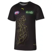Richmond Tigers PUMA AFL Mens Warm Up Top | Black by Sporting House