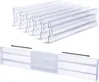 6 Pack Drawer Dividers Adjustable 3.14" High Expandable from 11-20.7" Clear