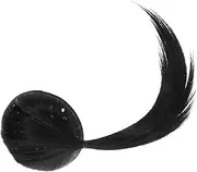 Vaguelly Seamless Ponytail Hair Extensions Volume Pad High Crown Design for Enhanced Hairstyle Instant Transformation for Weddings Parties Daily Use Natural Synthetic Hair