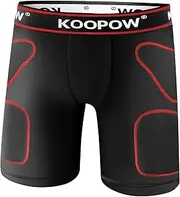 [KOOPOW] Youth Sliding Shorts Boys Padded Slider Shorts Sliding Pads with Cup Pocket for Baseball, Football, Hockey, Lacrosse