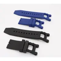 在飛比找Yahoo!奇摩拍賣優惠-28 毫米黑色藍色橡膠錶帶適用於 INVICTA SUBAQ