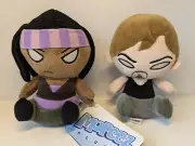 2 Funko Mopeez The Walking Dead Plush Michonne & Daryl Dixon