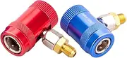 R1234Yf to R134A Adapter to 134A Adapter Fitting, AC Fitting Quick Coupler Set | 1234Yf to 134A Adapter Conversion Kit, Adjustable High and Low Pressure Quick Coupler Adapter for Car Conditioner