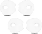 EKIND 4 Pcs Ear Cover Tips Anti-Slip Silicone Soft Replacement Sport Earbud Tips Compatible for iPhone 7 / 6S / 6 Plus / 5S / 5C / 5 Headphones Earphones Protective Accessories Tips (White)