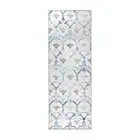 My Magic Carpet Area Rugs 0.25"X30"X84" Machine Washable Indoor Outdoor Beige